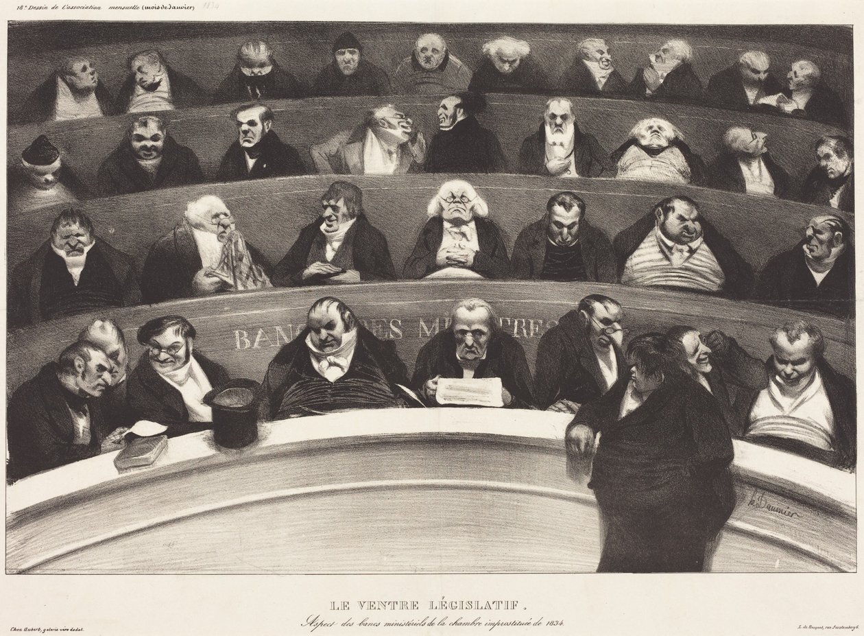 Den lovgivende magen av Honoré Daumier
