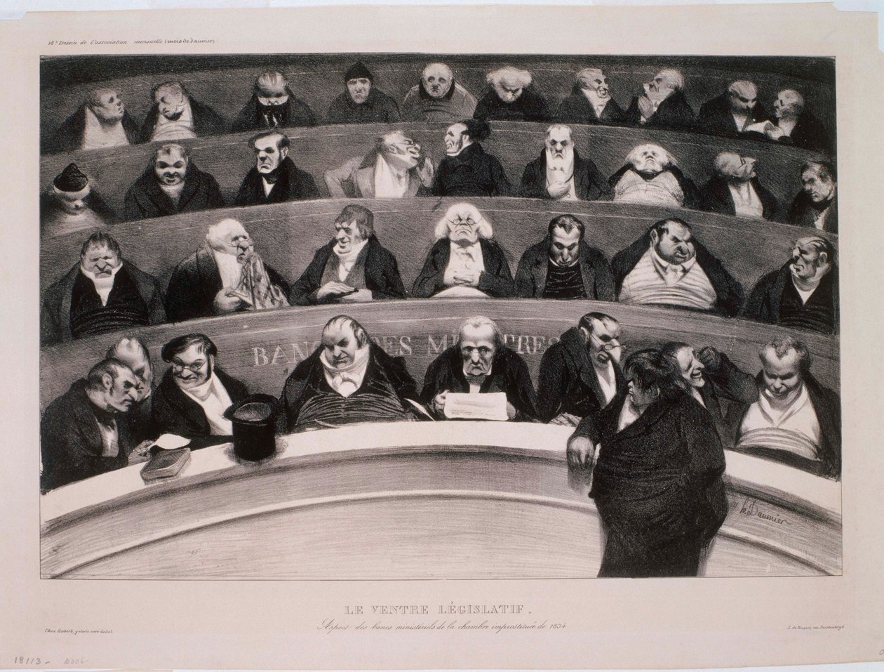 Den lovgivende magen av Honoré Daumier