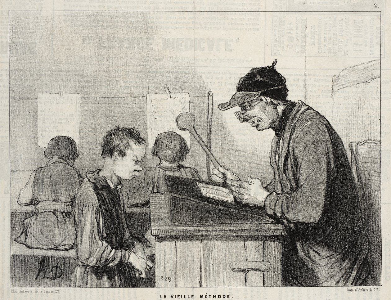 Den gamle metoden av Honoré Daumier