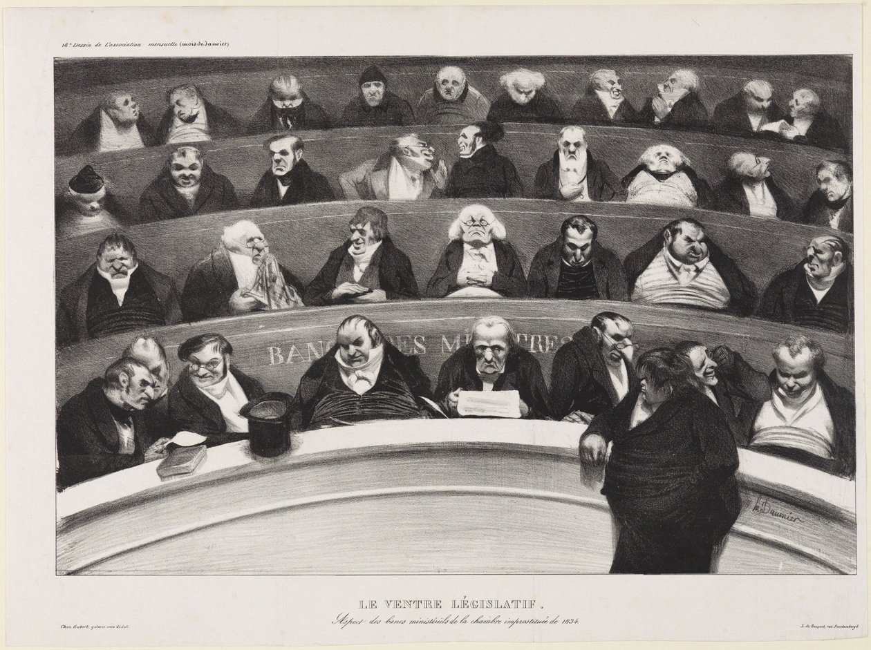 Den lovgivende magen av Honoré Daumier