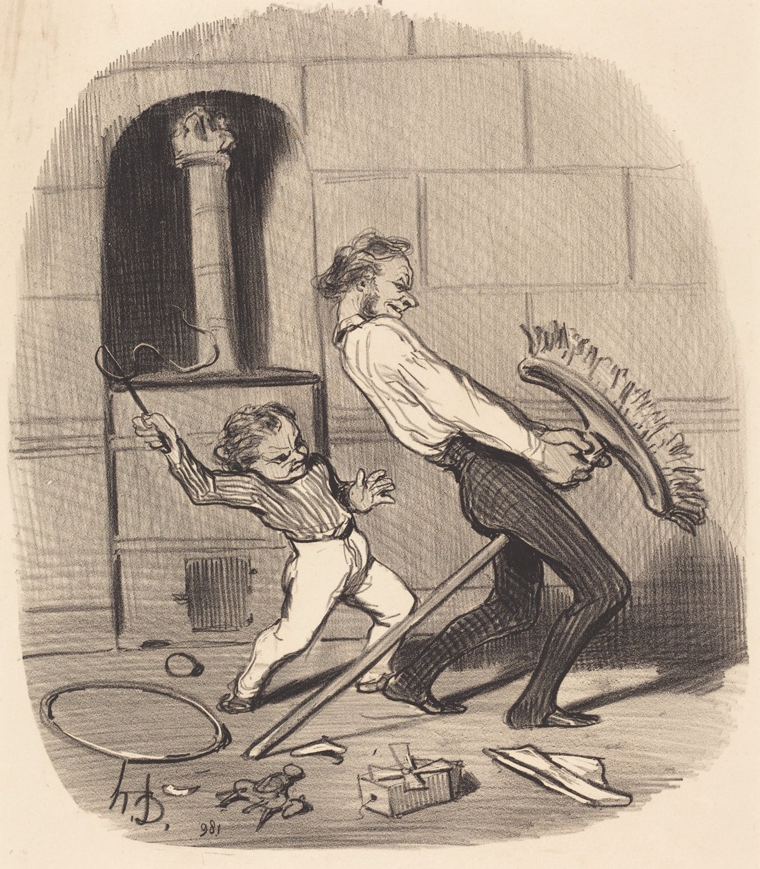 Ridetime, videregående av Honoré Daumier
