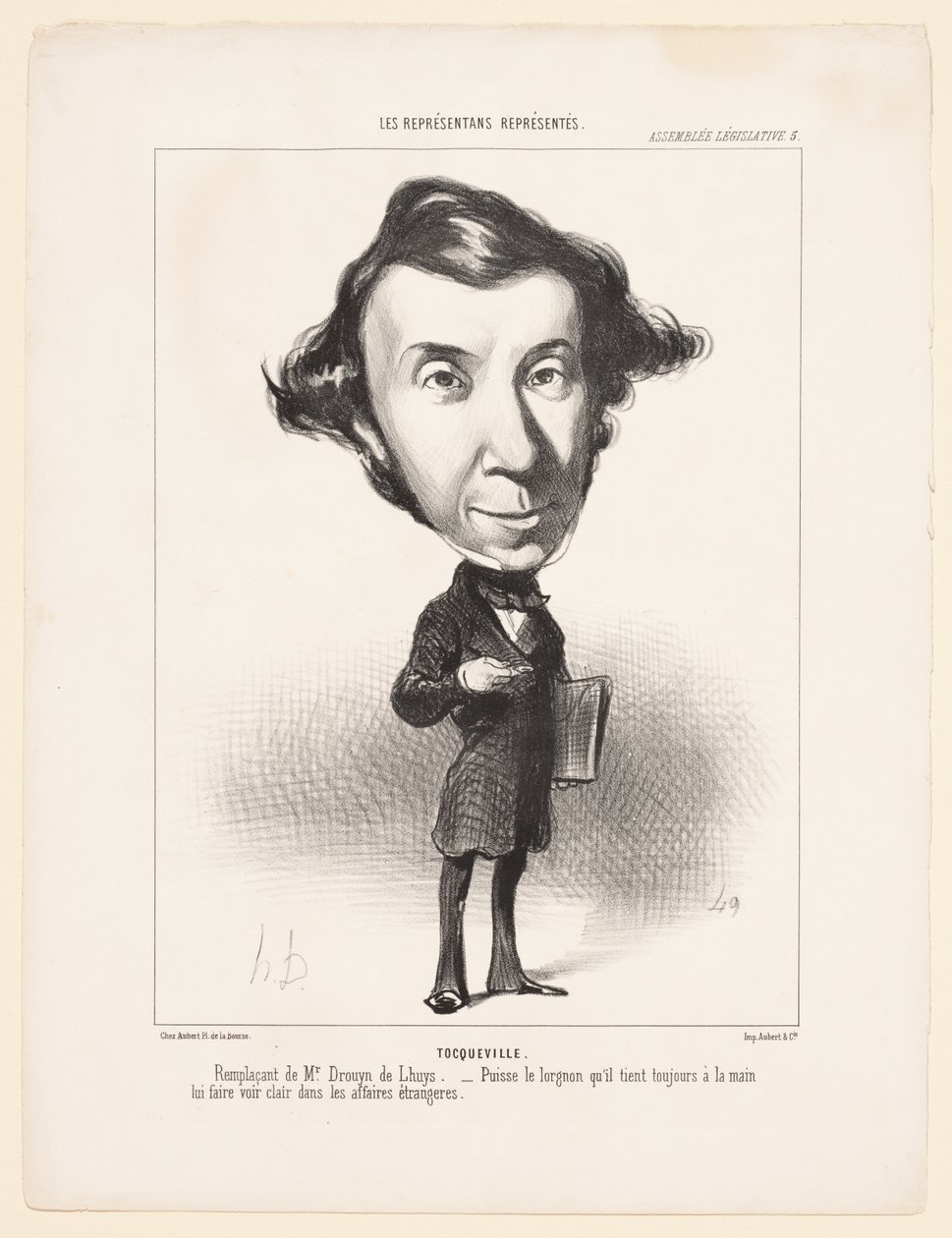 Den lovgivende forsamlingen: Tocqueville av Honoré Daumier