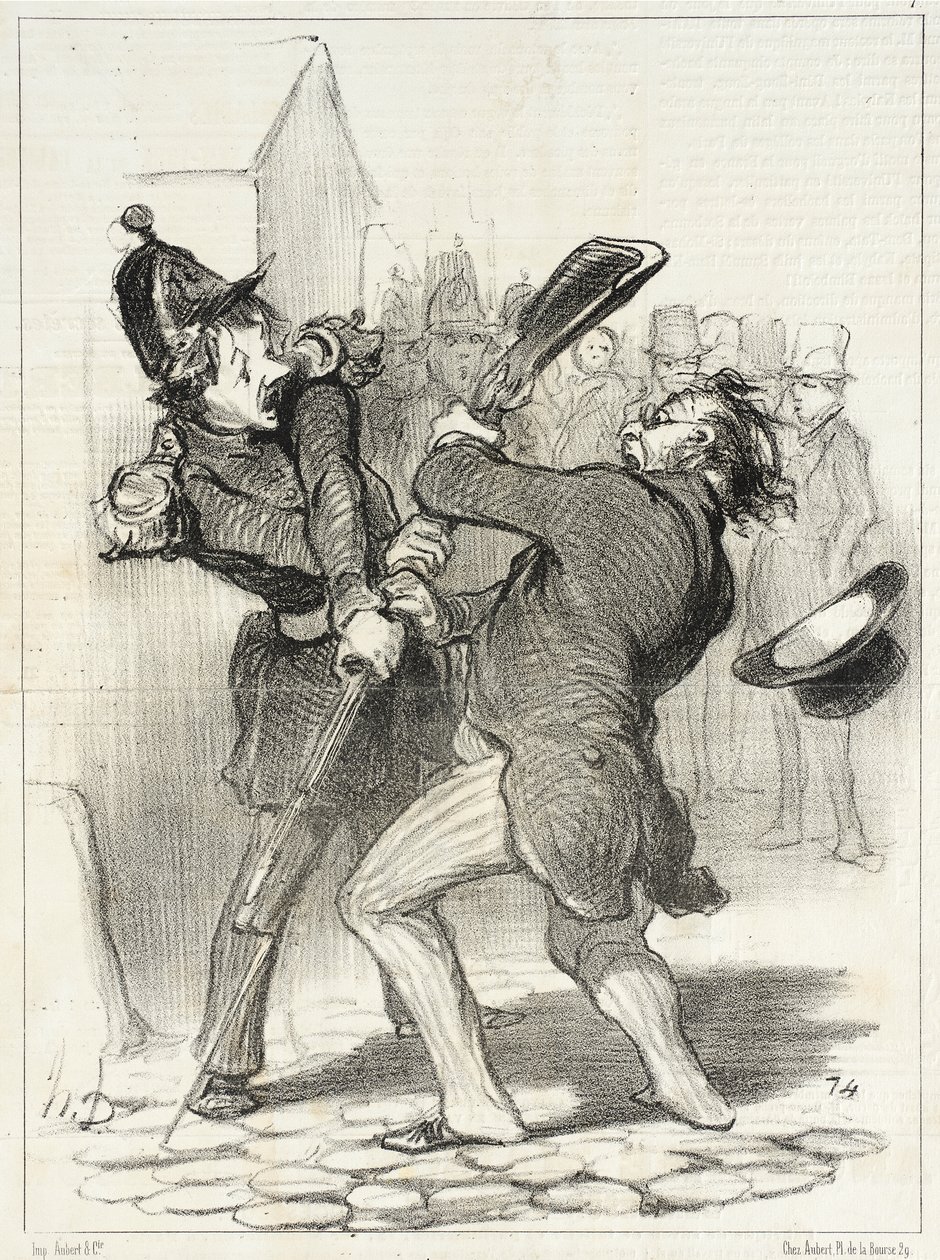 Fredens venner - Resultatet av Coquerels taler... av Honoré Daumier