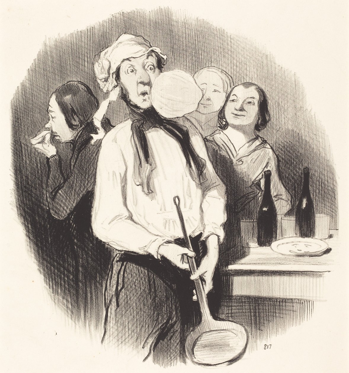 Pannekakene av Honoré Daumier