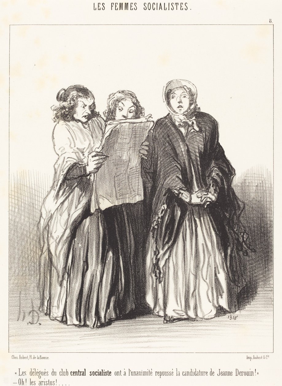 Delegatene fra den sentrale sosialistiske klubben har avvist... av Honoré Daumier