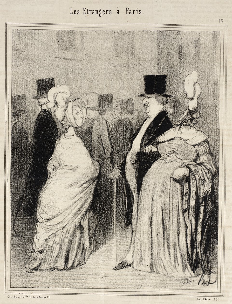 De fremmede betraktet av dem selv av Honoré Daumier