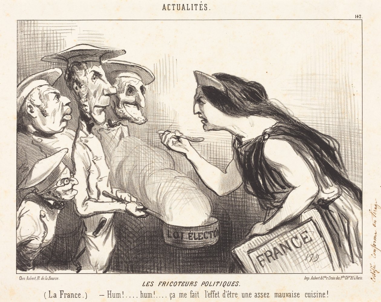De politiske gourmetene av Honoré Daumier