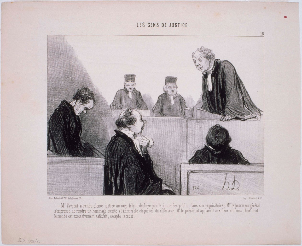 Rettferdighetens folk: Herr advokat har gjort full rettferdighet... av Honoré Daumier