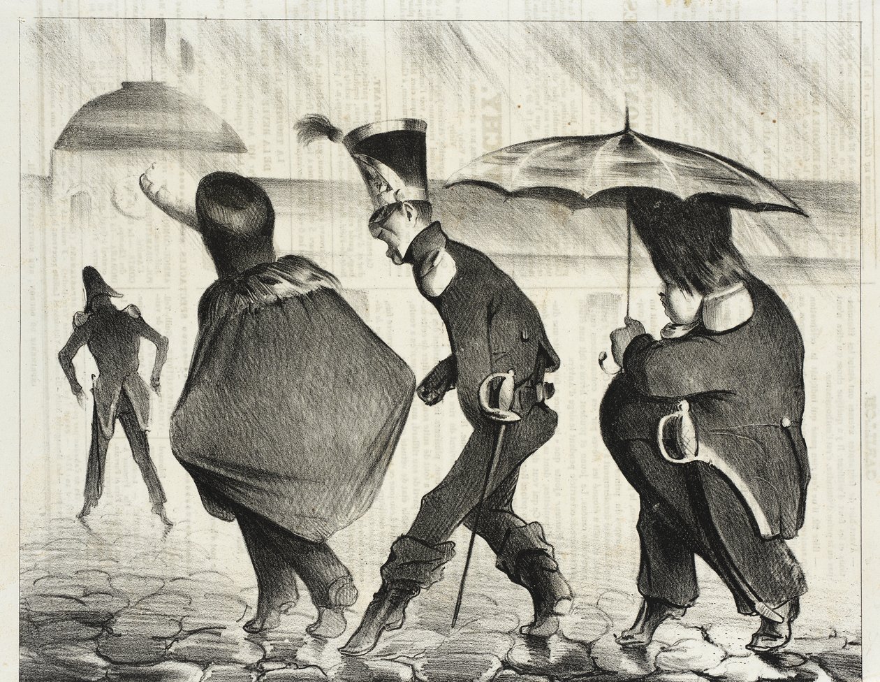 De fryktløse av Honoré Daumier