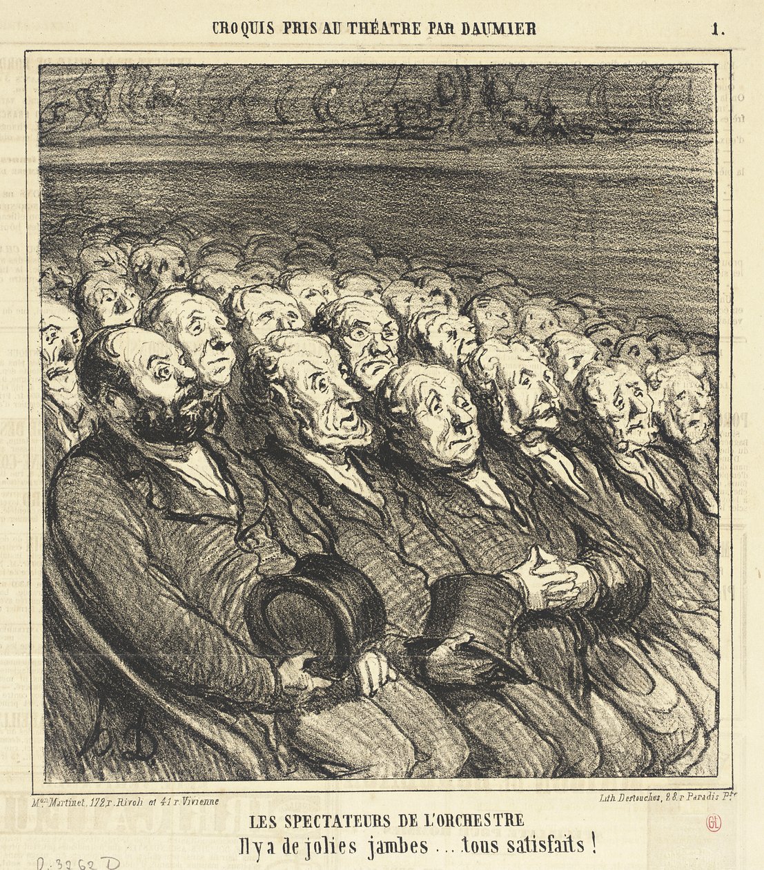 Orkesterets tilskuere av Honoré Daumier