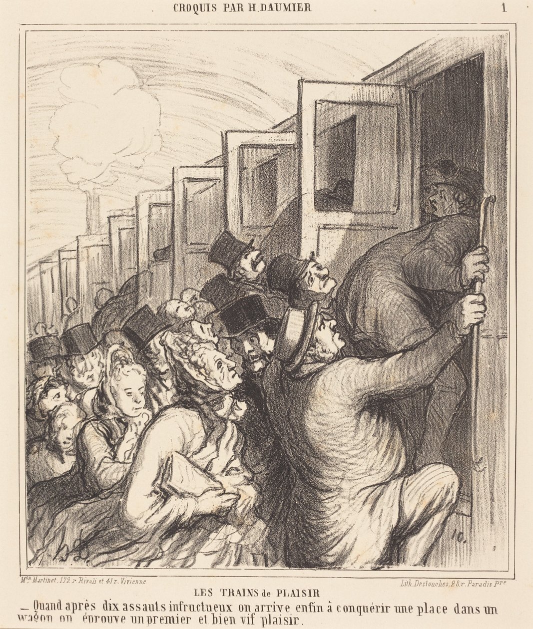 Lysttogene av Honoré Daumier