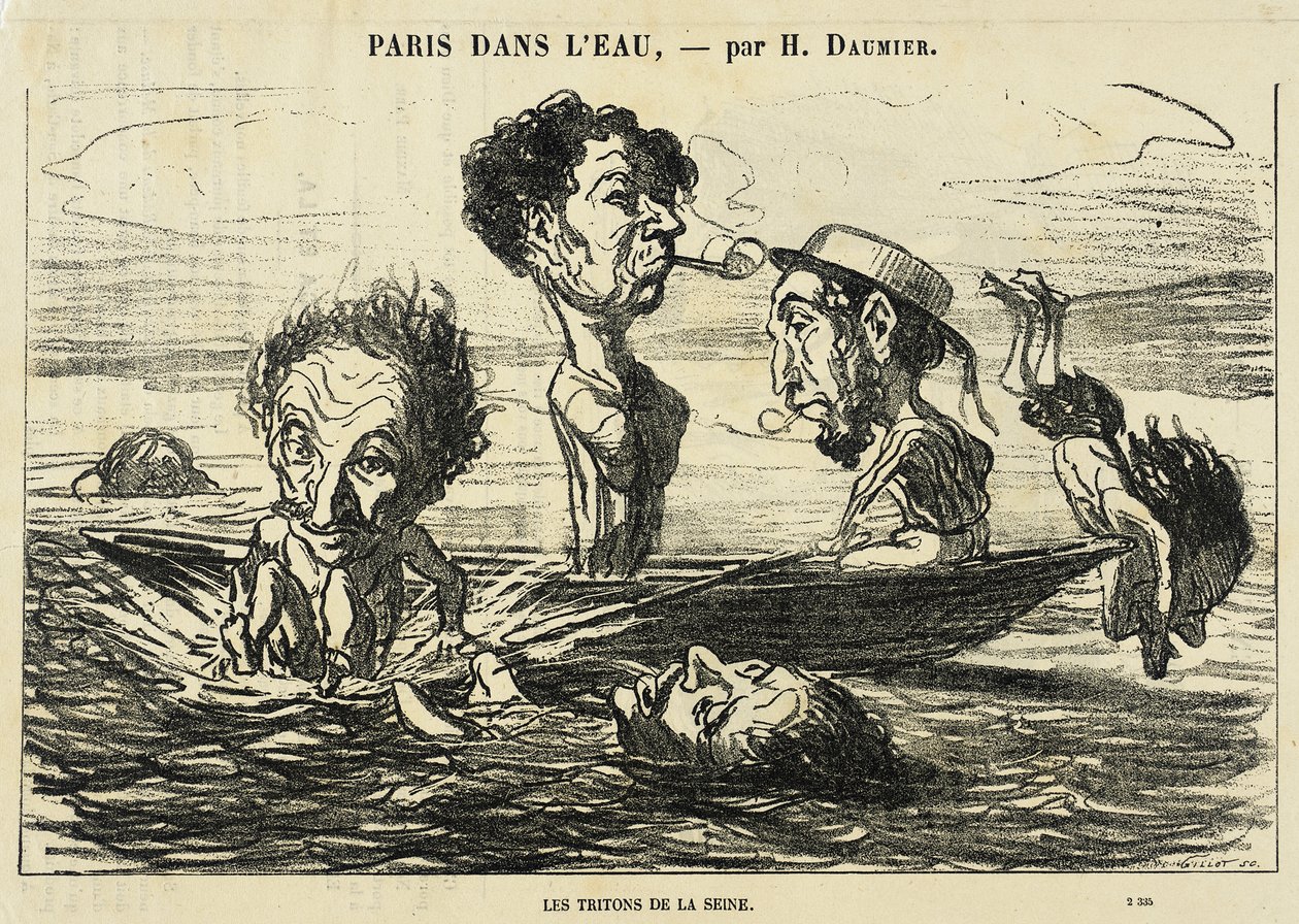 Seinens tritoner av Honoré Daumier