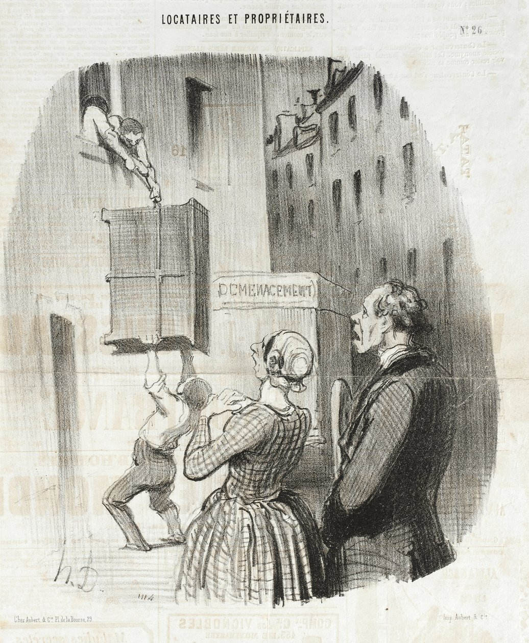 Nattlige leietakere av Honoré Daumier