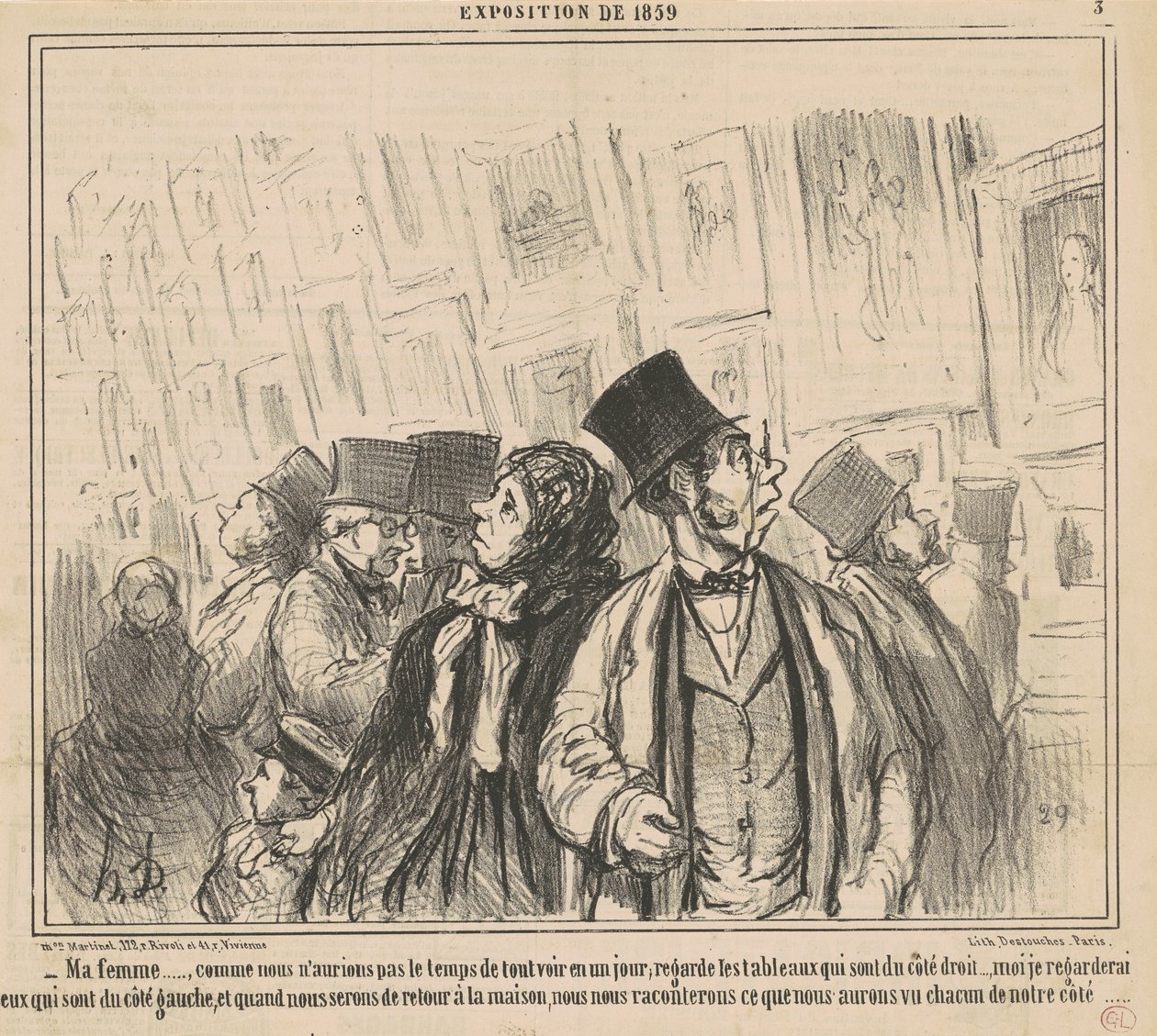 Min kone ..., som vi ikke ville ha ... av Honoré Daumier