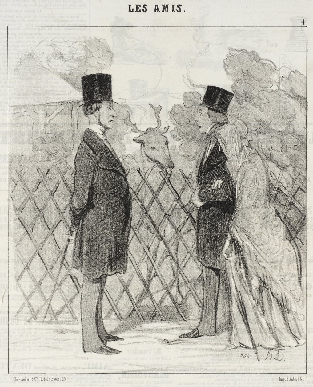 Madame Cabassol går tur... av Honoré Daumier
