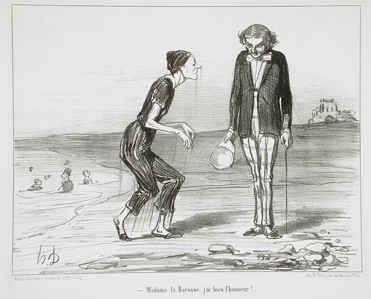 Madame la Baronne, jeg har den ære! av Honoré Daumier