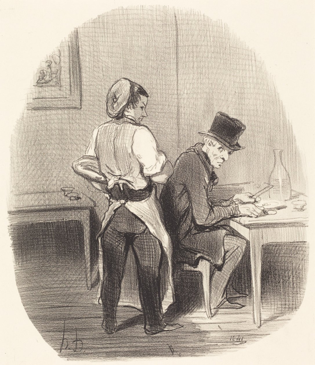 Men, sir, jeg forsikrer deg om at det er... kalvekjøtt! av Honoré Daumier