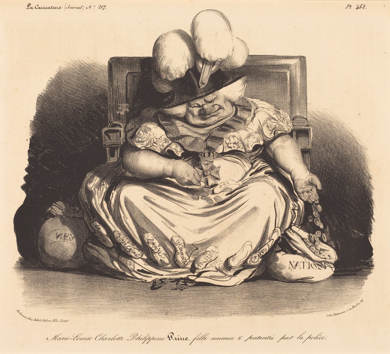 Marie-Louise-Charlotte-Philippinepairie av Honoré Daumier