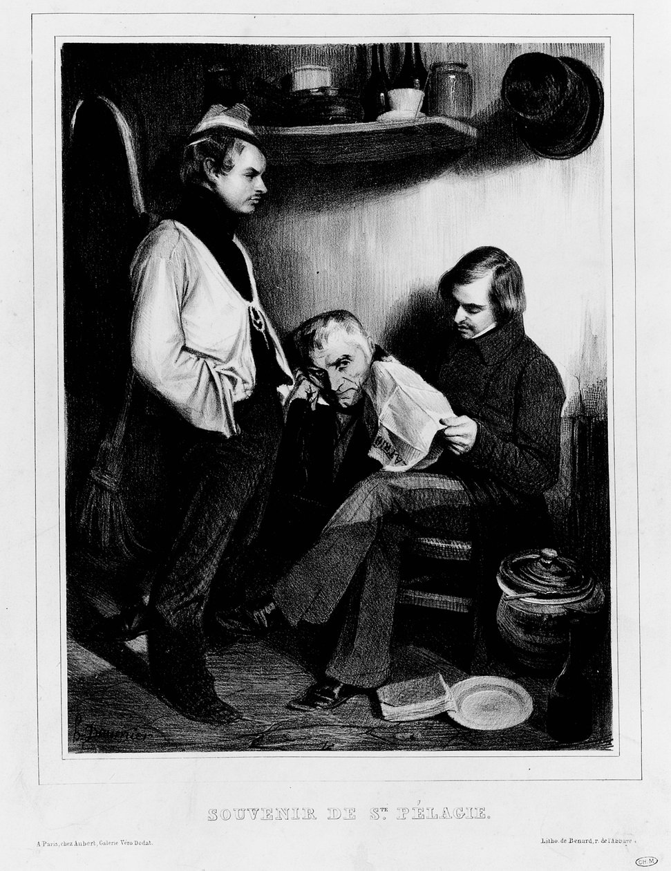 Minner om Sainte-Pelagie av Honoré Daumier