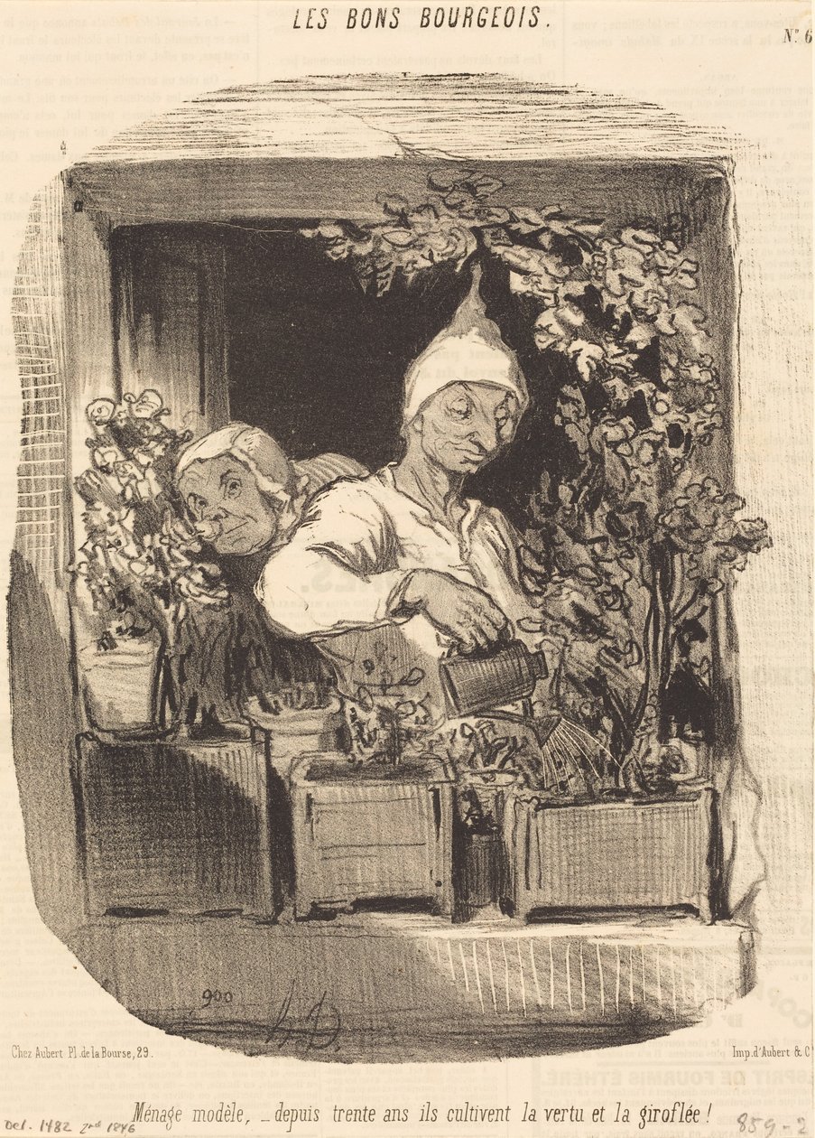 Mønsterhjem... av Honoré Daumier