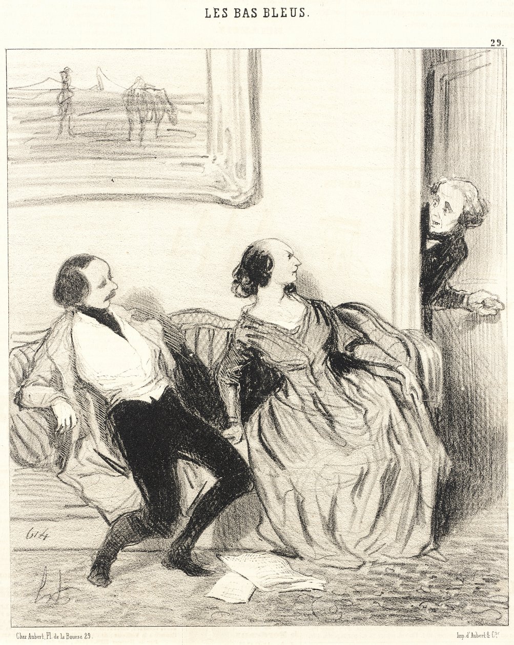 Min gode venninne, kan jeg komme inn!... av Honoré Daumier