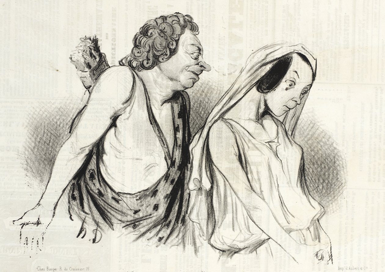 Min stridsvogn, mine kastespyd... (Faidra) av Honoré Daumier