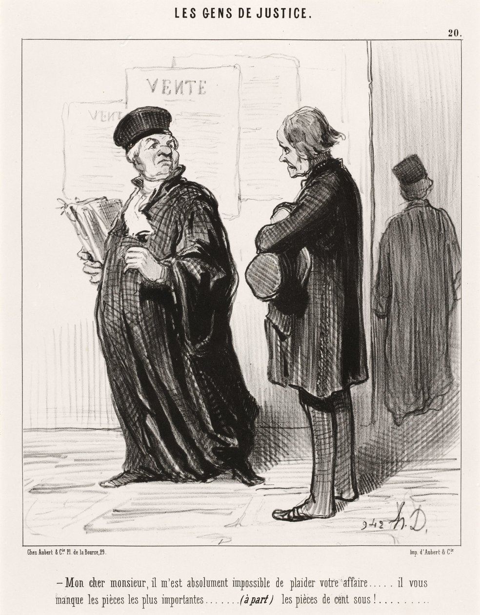 Min kjære herre... det er umulig å føre Deres sak av Honoré Daumier