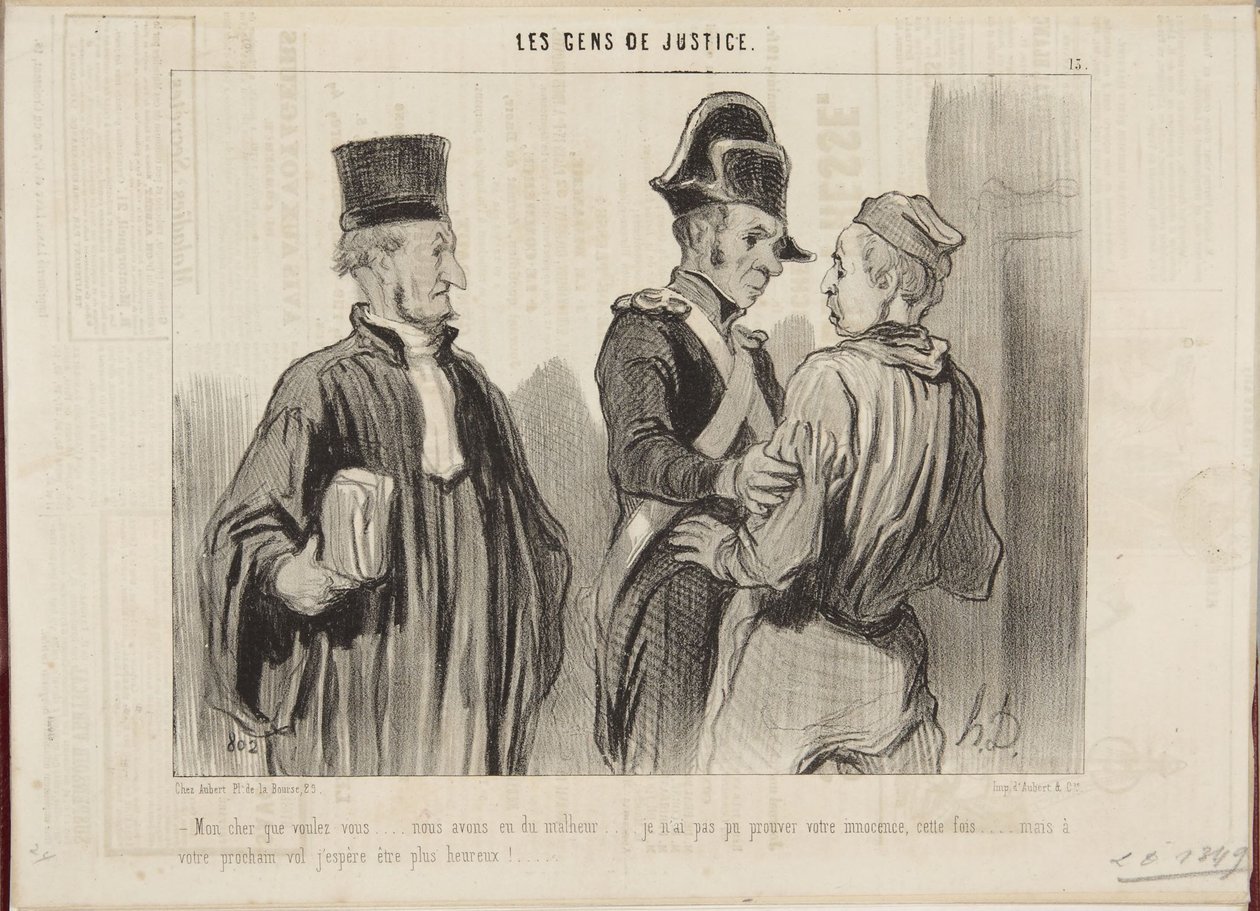 Min kjære, hva vil du... vi har hatt uhell... av Honoré Daumier