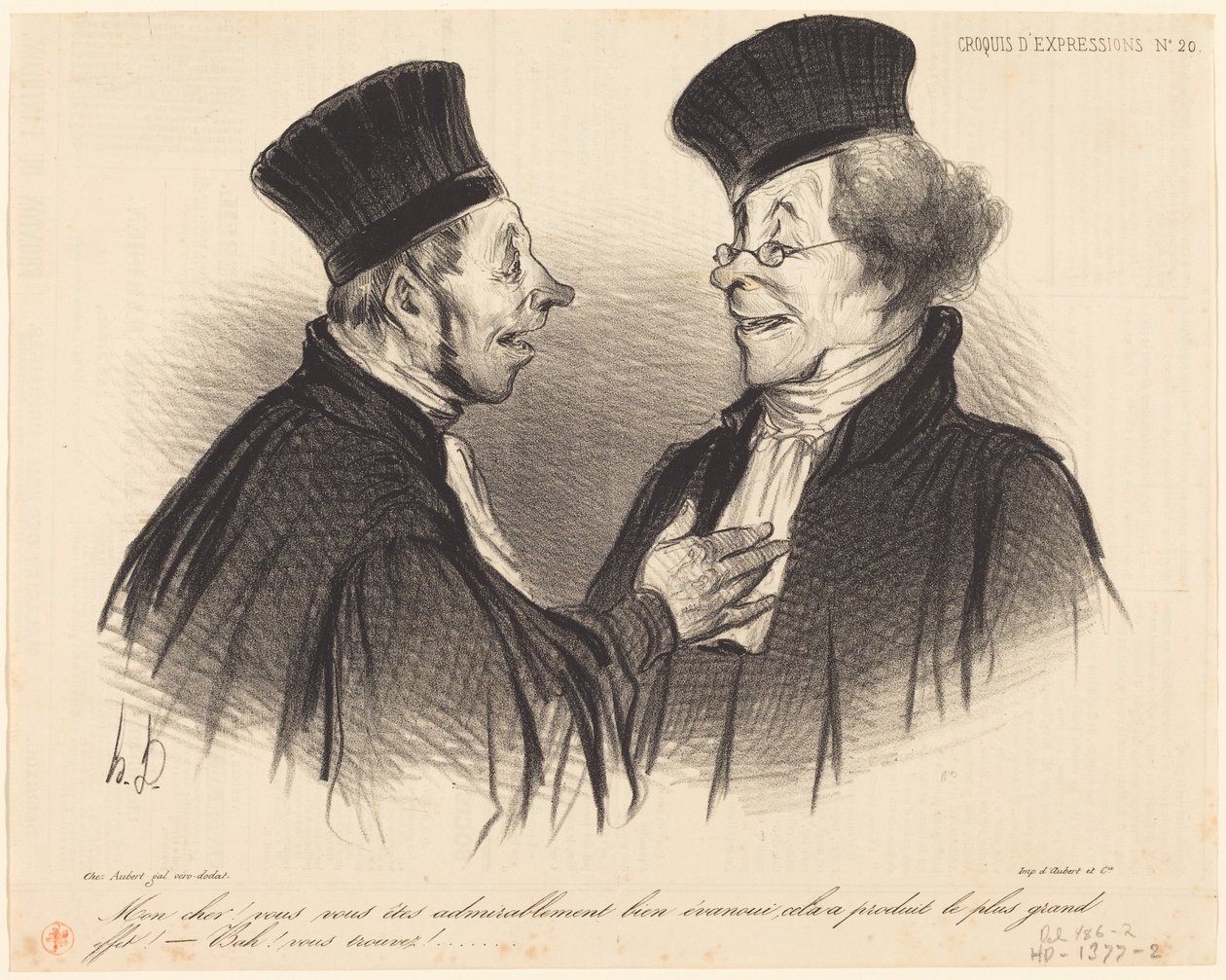Min kjære! De har... beundringsverdig... besvimt... av Honoré Daumier