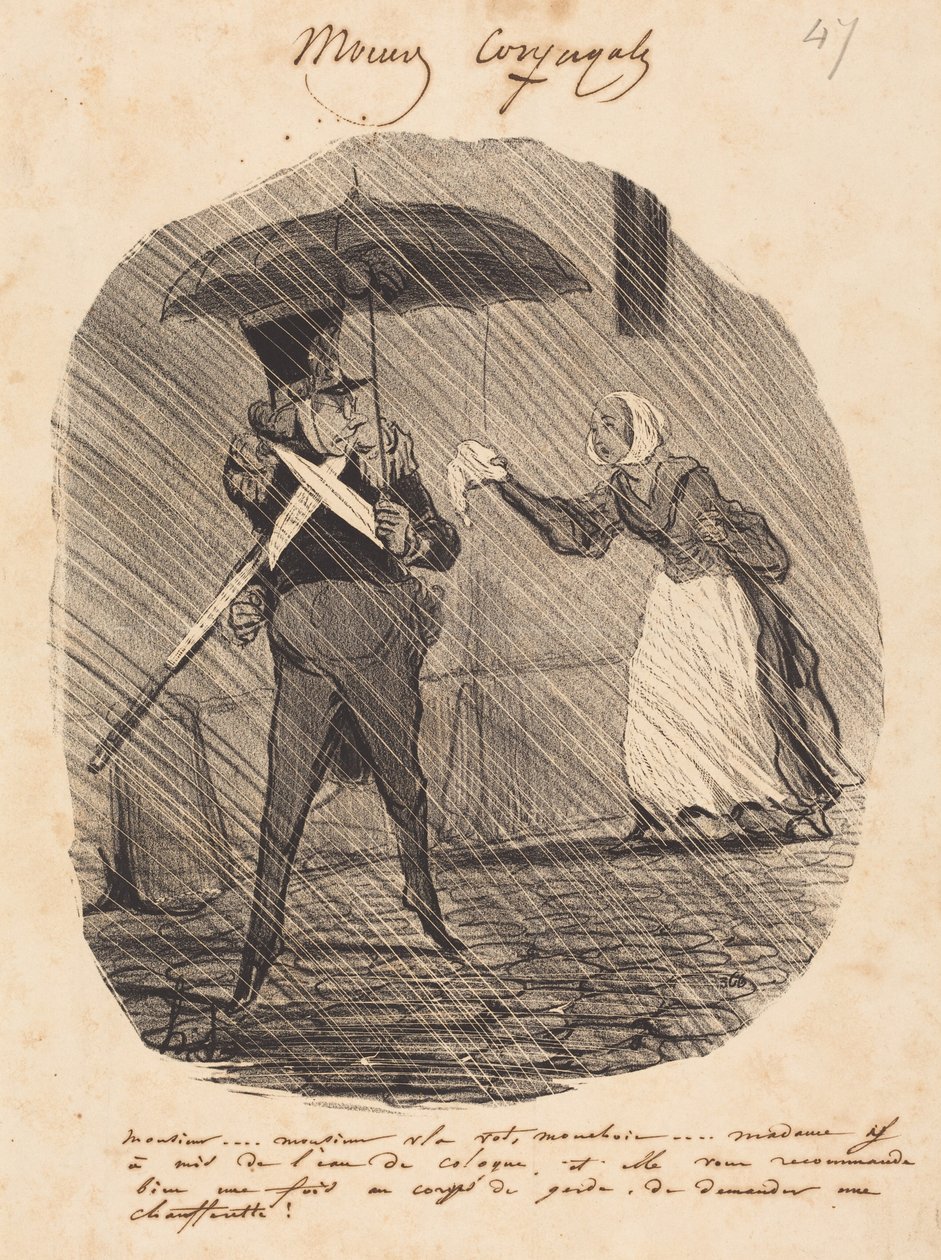 Herre... herre, her er lommetørkleet Deres av Honoré Daumier