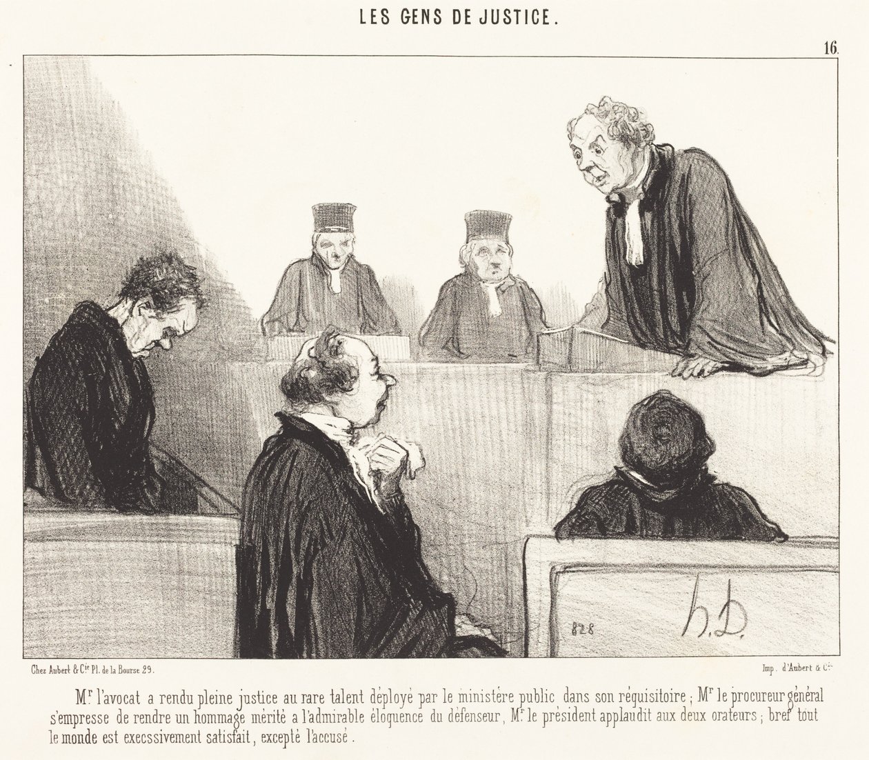 Mr. Advokat har gjort full rettferdighet... av Honoré Daumier