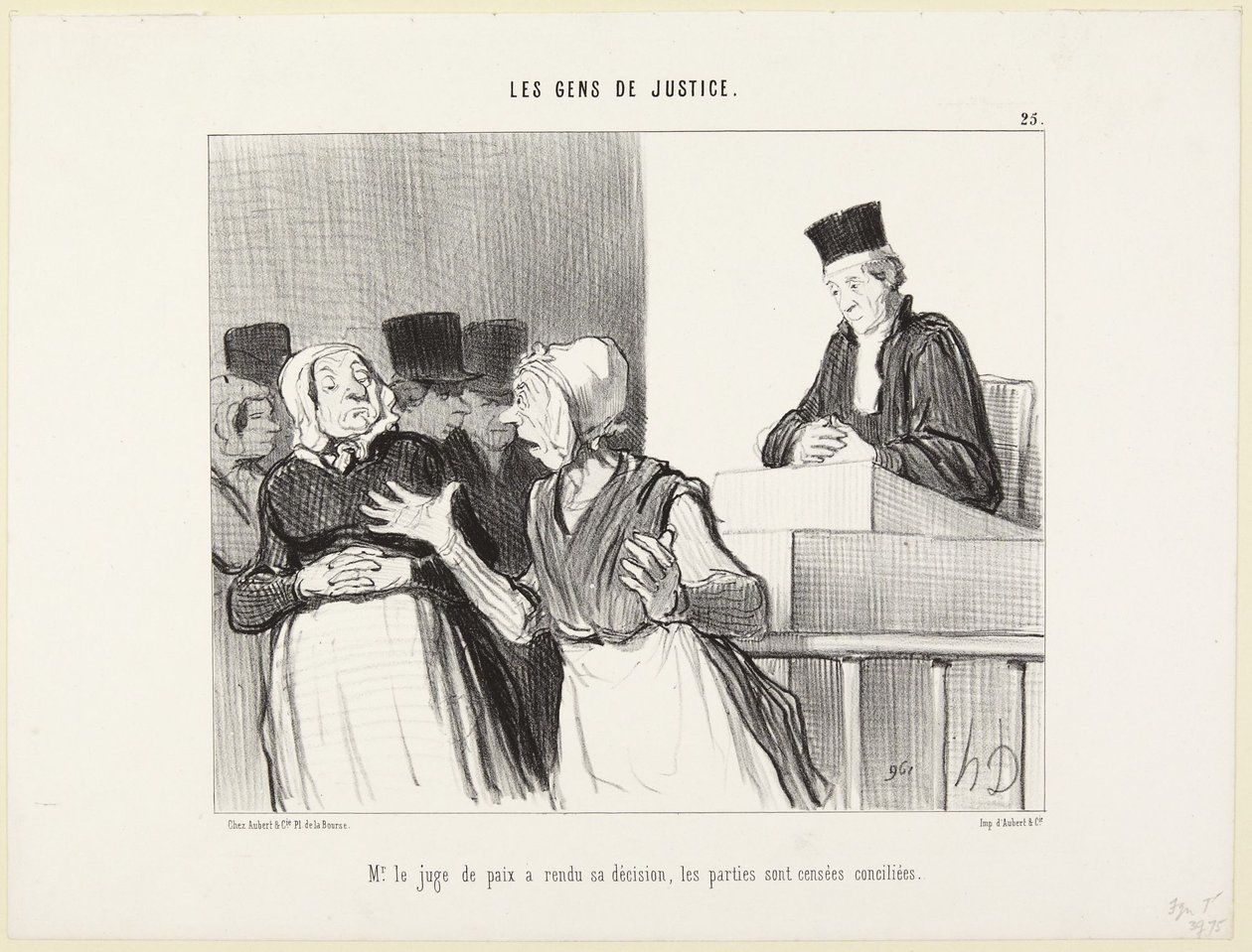 Fredsommeren har avsagt sin avgjørelse (Rettferdighetens folk nr. 25) av Honoré Daumier