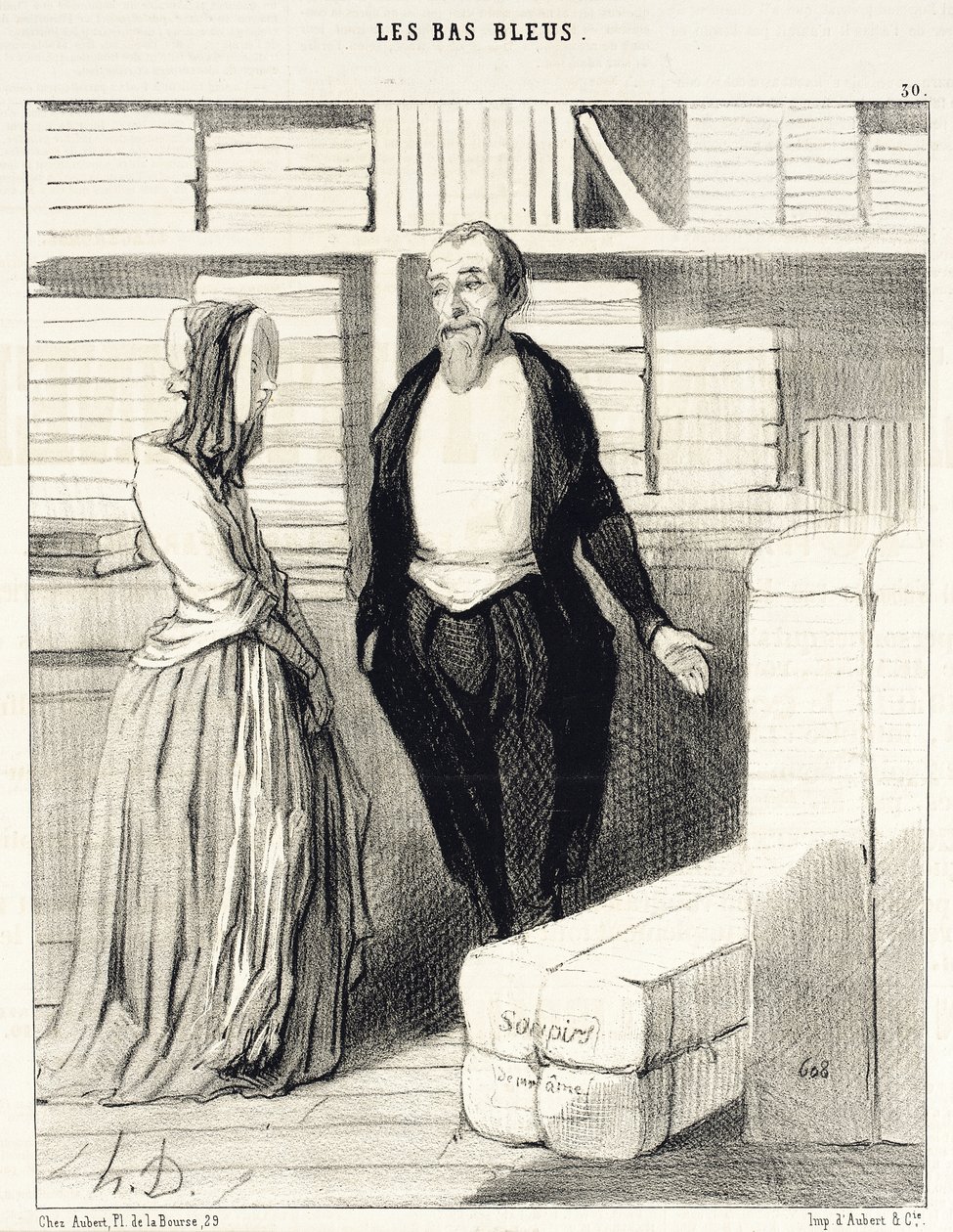 Våre regnskaper er lette å sette opp... av Honoré Daumier