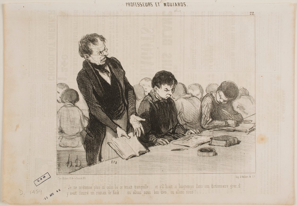 Nå forstår jeg hvorfor denne fyren var så stille hele tiden... av Honoré Daumier
