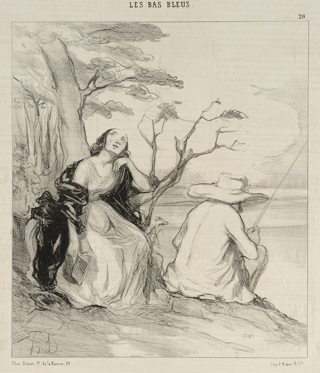 Å smerte!... å ha drømt... om en ektemann... av Honoré Daumier