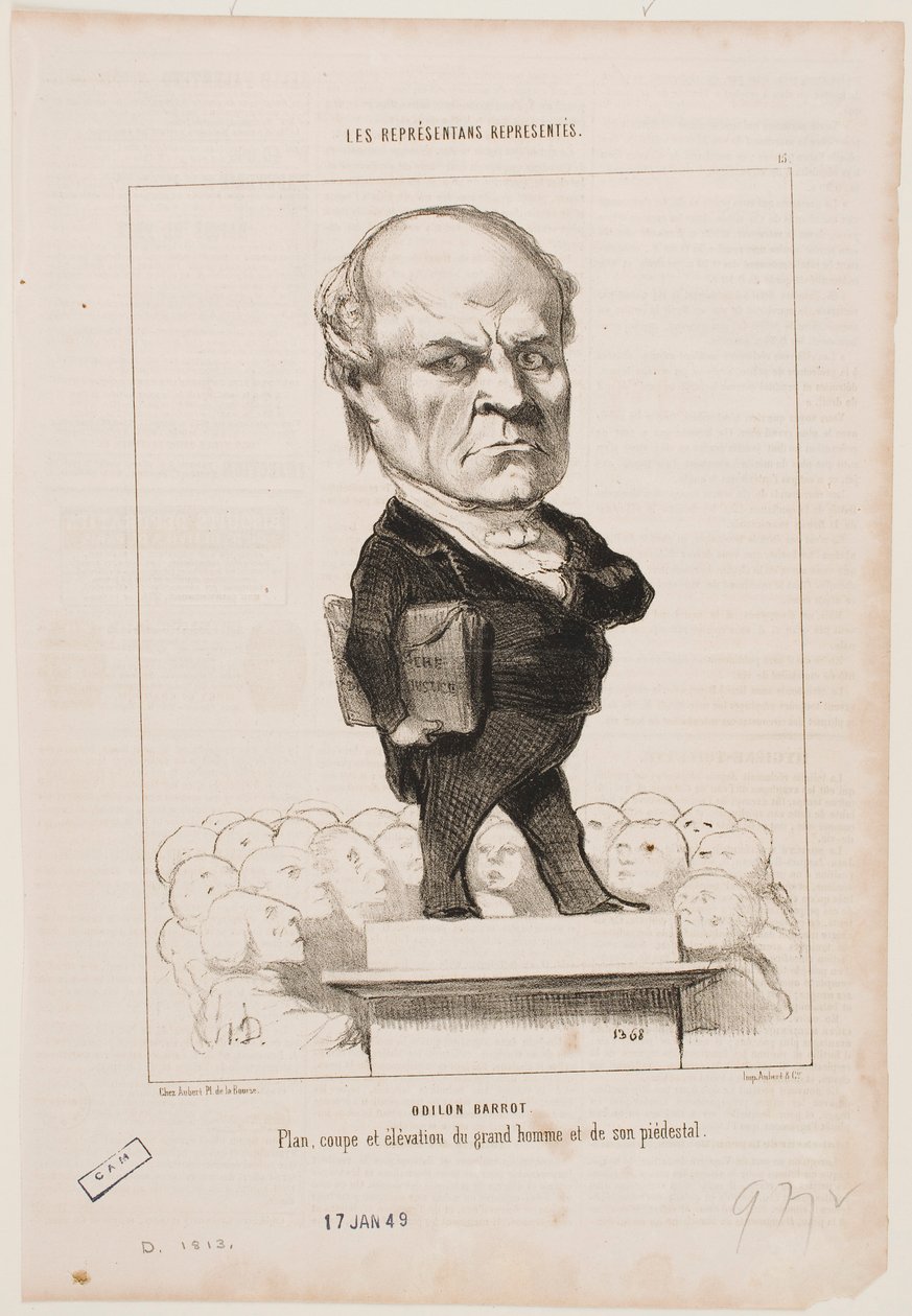 Odilon Barrot av Honoré Daumier