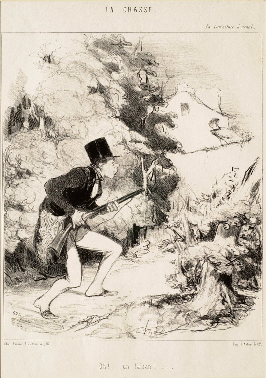 Å! ... En fasan! av Honoré Daumier