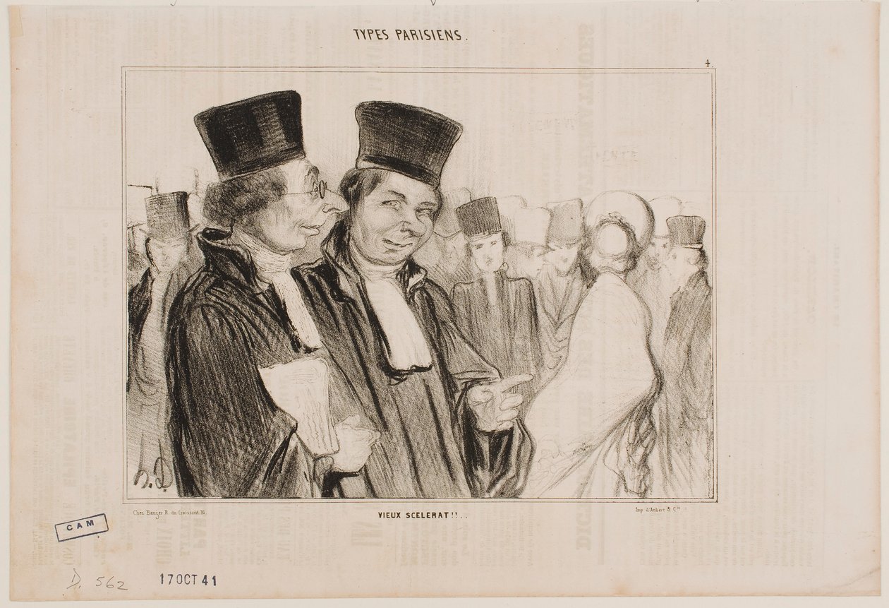Gamle skurk!! av Honoré Daumier