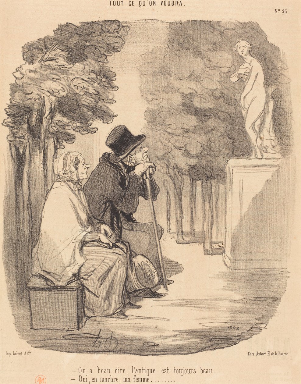 Man kan si hva man vil, antikken er alltid vakker... av Honoré Daumier