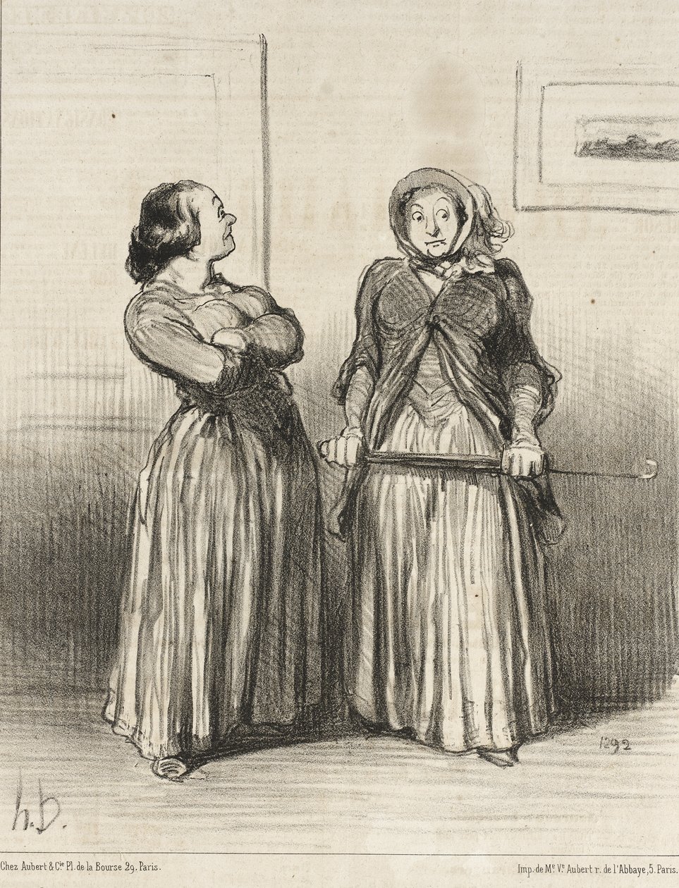 Man sier at vakre kvinner er... ettertraktet... av Honoré Daumier
