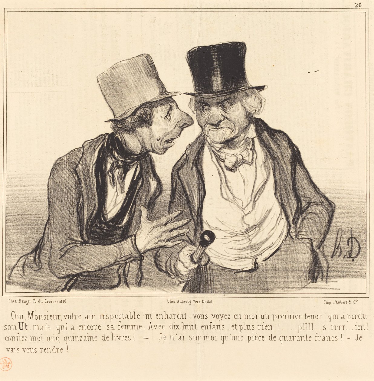 Ja, sir, din respektable luft oppmuntrer meg... av Honoré Daumier