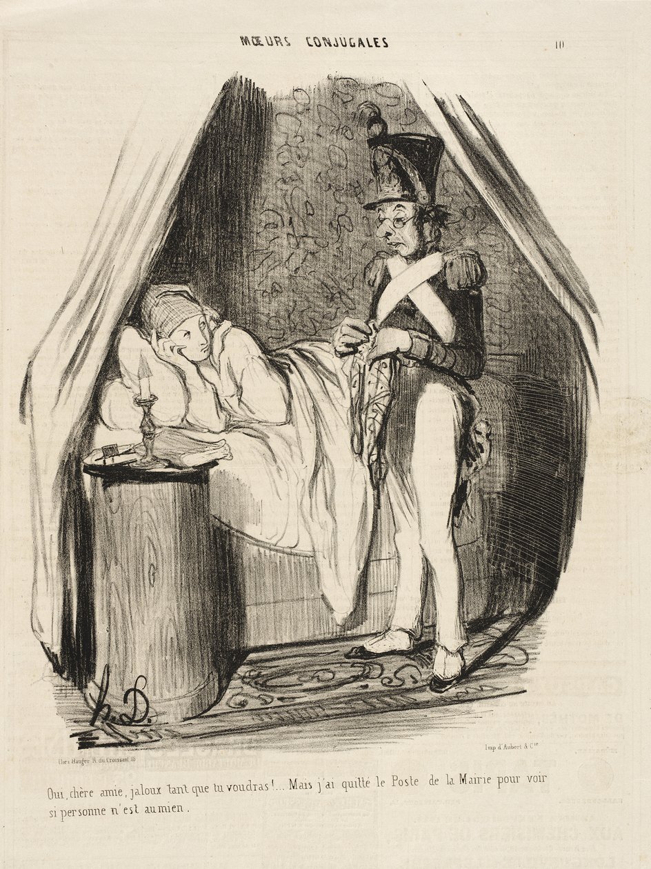 Ja, kjære venninne, sjalu så mye du vil!... av Honoré Daumier