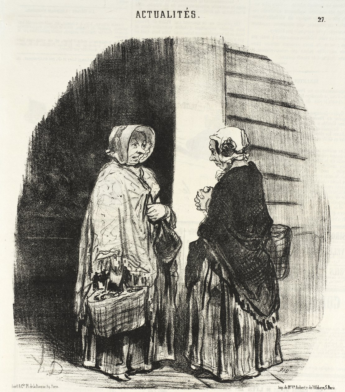 Ja, fru Chaboulard... tjuefire kjøpmenn... av Honoré Daumier