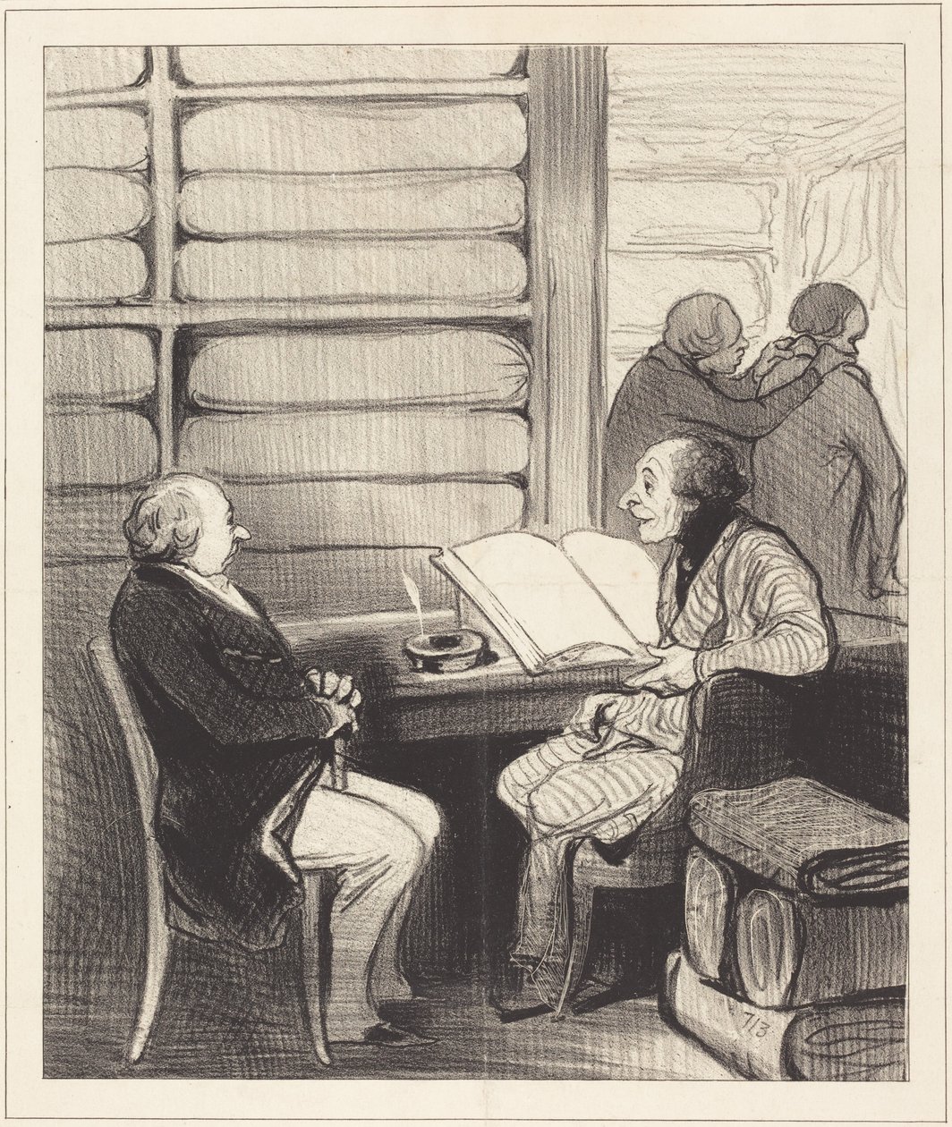 Ja, min kjære herr Badoulard, jeg skal... av Honoré Daumier