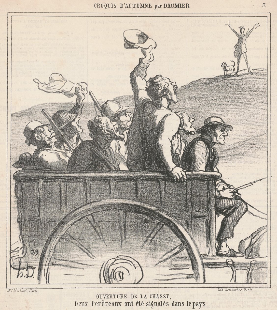 Åpning av jakten av Honoré Daumier