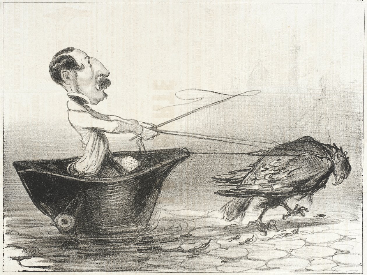 Napoleonsk dampskip av Honoré Daumier