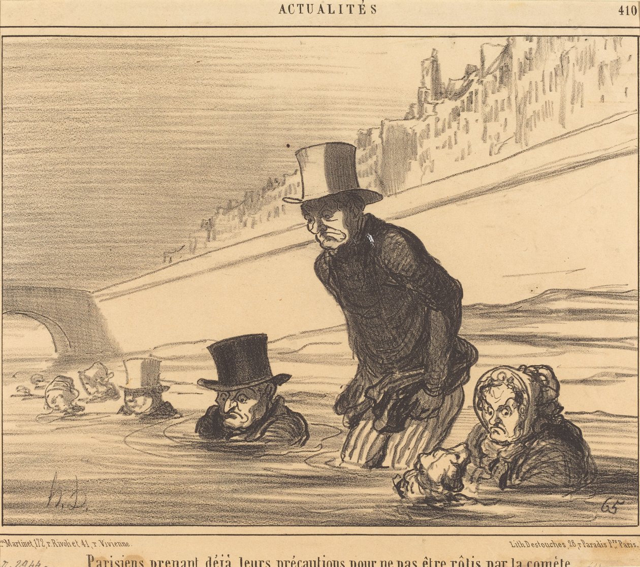 Parisere tar... sine forholdsregler... av Honoré Daumier