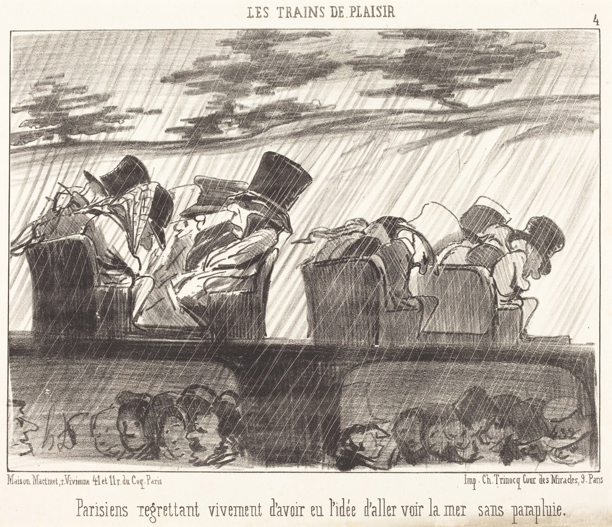 Parisere som dypt beklager... av Honoré Daumier
