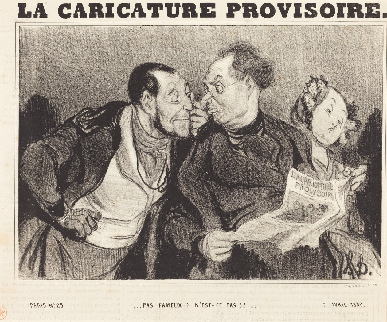 Ikke berømt? Ikke sant!!... av Honoré Daumier