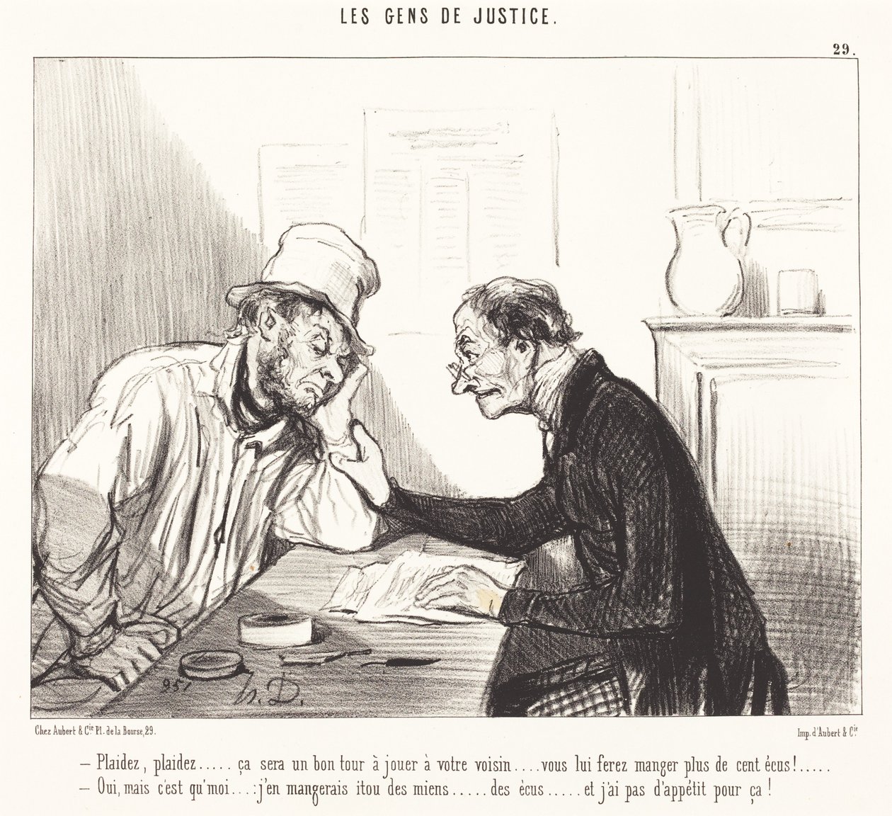 Be om... det vil være et godt triks å spille... av Honoré Daumier